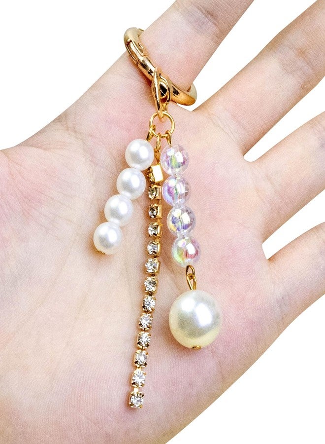 JIMYICLR Gold Beach Bag Keychain Starfish Pearl Seashell Purse Charms for Handbags Cute Bag Charm Accessories for Women - Image 4